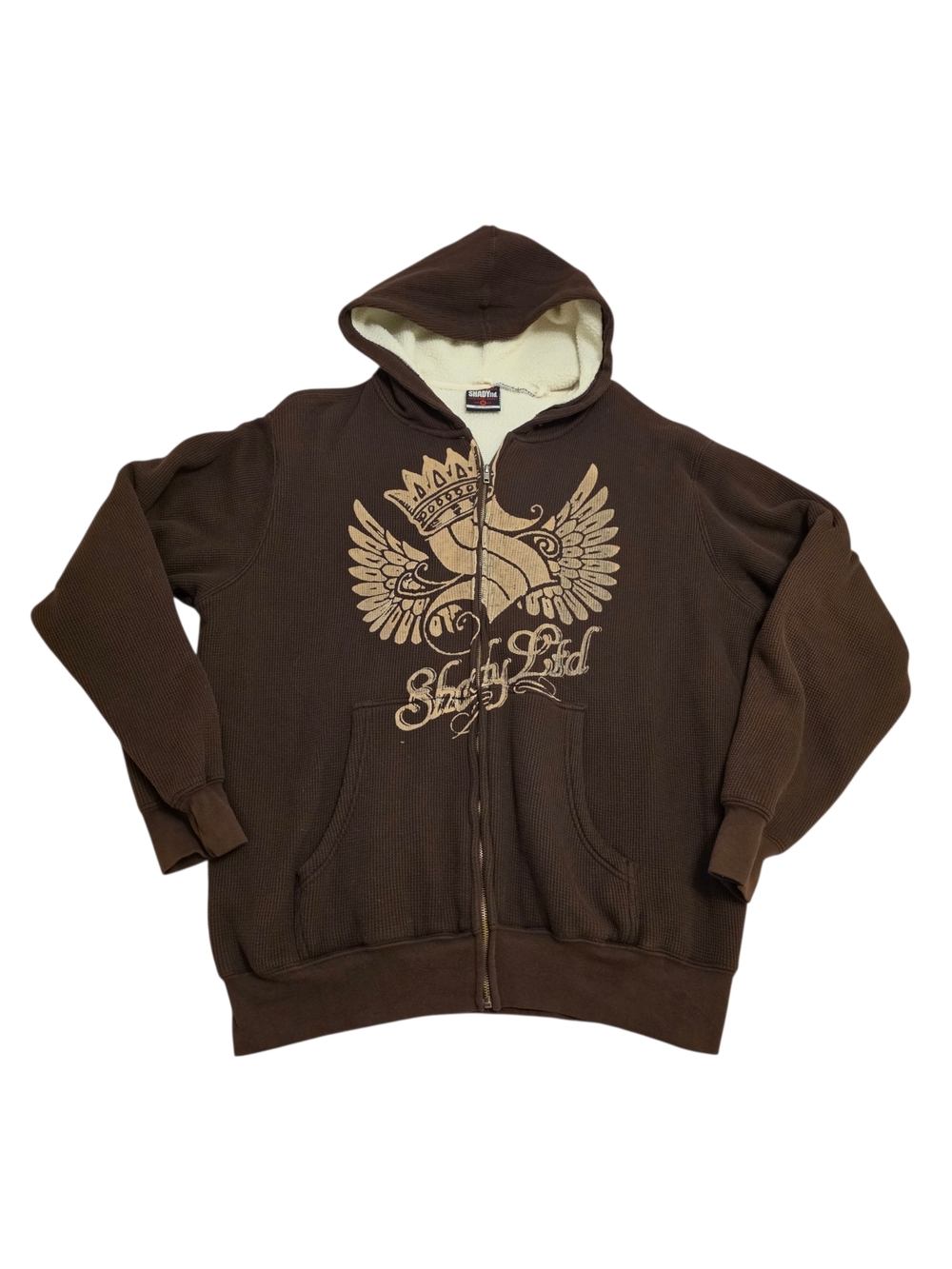 Eminem Shady LTD Thermal Sherpa Lined Zip Up Hoodie